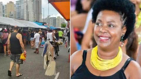 Mulher negra se revolta ao ter o cabelo comparado com alface crespa por feirante: "Comecei a chorar" - Imagem: reprodução