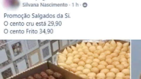 A venda dos salgados aconteciam em grupos do Facebook - Imagem: Redes Sociais