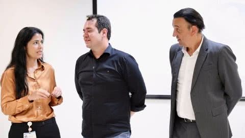 Governador em exercício Felíco Ramuth e deputado Ricardo Silva anunciam licitação de Novo HC e recursos para a Mater - Imagem: reprodução Divulgação