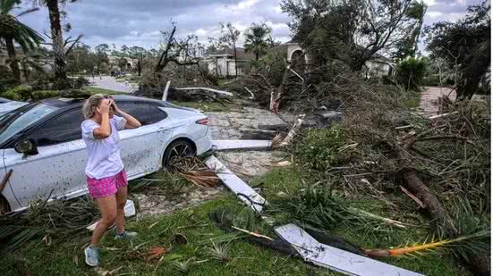 O furacão gerou alguns tornados ao longo do dia - Imagem: Bill Ingram/ USA Today via Reuters