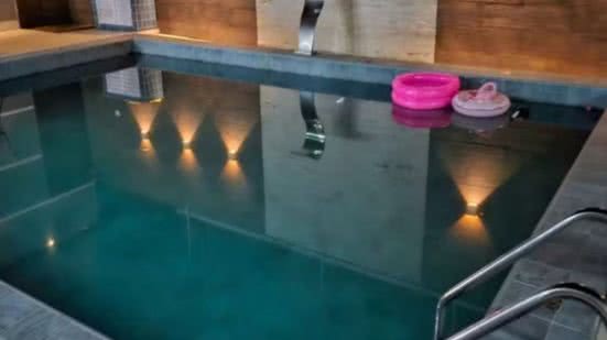 Piscina onde o bebê foi encontrada - Imagem: Reprodução/ Polícia Civil