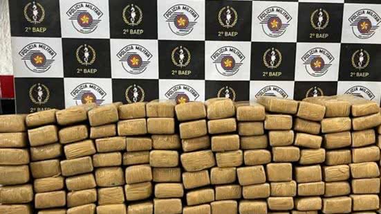 Imagens da operação mostram o local onde a droga estava escondida, evidenciando o desafio enfrentado pela polícia - Imagem: Reprodução/Policia Civil