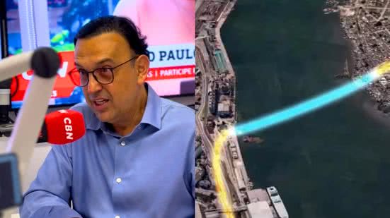 O vice-governador brinca sobre a desconfiança da população em relação à promessas de obras na Baixada Santista - Imagem: CBN Santos