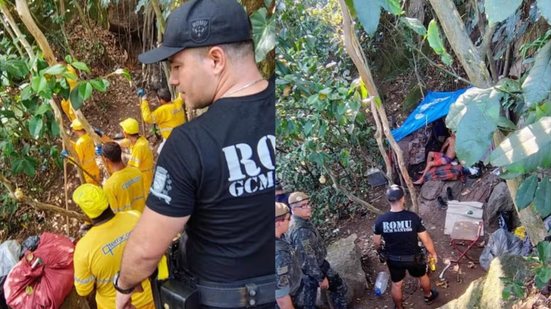 A força-tarefa visa combater crimes ambientais e recolher materiais inservíveis na ilha Urubuqueçaba, em Santos - Imagem: Divulgação/ G1