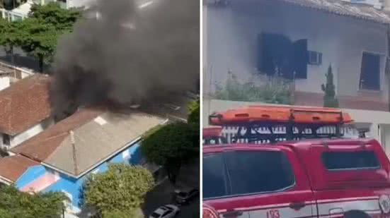 Seis viaturas com 16 bombeiros atuaram no combate ao incêndio - Imagem: Reprodução/ g1