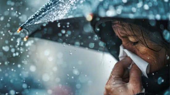 Nos próximos dias, espera-se um clima chuvoso, mas com melhora gradual e temperaturas agradáveis em Santos - Imagem: Freepik