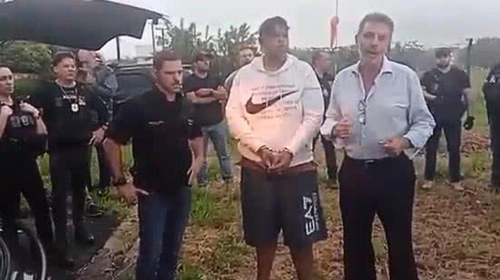 Jeferson de Souza Jesus, suspeito de pilotar a moto, foi detido; ciclista não teve chance de reagir ao ataque - Imagem: Divulgação