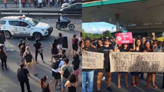 Servidores públicos de Praia Grande realizam greve após falta de proposta de reajuste salarial pela administração municipal - Imagem: Reprodução/ TH Mais